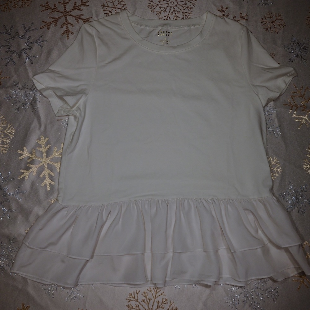 Kate Spade Flounce Tee, Broome Street Collection. NWT